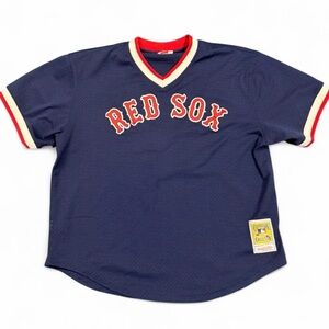 Mitchell & Ness Navy Blue Cooperstown Collection Jersey